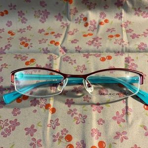 Brand new Marchon frame for women in red and blue